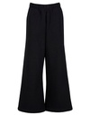 Spodnie Szeroka Nogawka Bawelna Poliester NM048 - Black