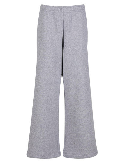 Spodnie Szeroka Nogawka Bawelna Poliester NM048 - Heather Grey