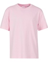 Koszulka oversize bawelniana NMK003 - Soft Pink
