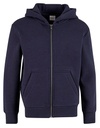 Bluza Oversize Z Kapturem Z Zamkiem Miekka Puszysta NMK013 - Navy