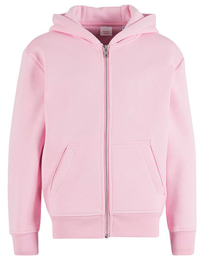 Bluza Oversize Z Kapturem Z Zamkiem Miekka Puszysta NMK013 - Soft Pink