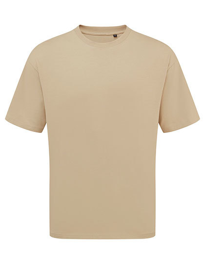 Koszulka Oversize Bawelniana PW020 - Khaki (ca. Pantone 7536C)