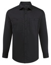 Koszula Robocza Oversize Unisex Bawełna Poliester Elastan PW021 - Black (ca. Pantone Black C)