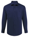 Koszula Robocza Oversize Unisex Bawelna Poliester Elastan PW021 - Navy (ca. Pantone 533C)
