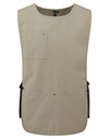 Kitle Ochronne Bez Rekawow Plotno Bawelniano Poliestrowe PW024 - Khaki (ca. Pantone 7536C)