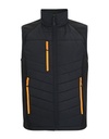 Kamizelka Ocieplana Hybrydowa Strecz Recykling RG20300 - Black & Orange Pop