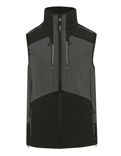 Kamizelka Ocieplana Softshell Wodoodporna RG749 - Slate Grey & Black