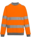 Bluza Crew Odblaskowa Klasa 3 Recykling RG8130 - Orange