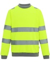 Bluza Crew Odblaskowa Klasa 3 Recykling RG8130 - Yellow