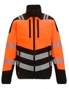 Kurtka Softshell Meska Odblaskowa Ocieplana RG953 - Black & Orange