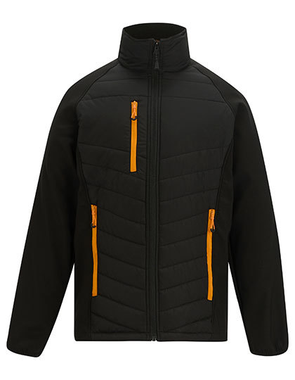 Kurtka Robocza Wodoodporna Stretch RG958 - Black & Orange Pop