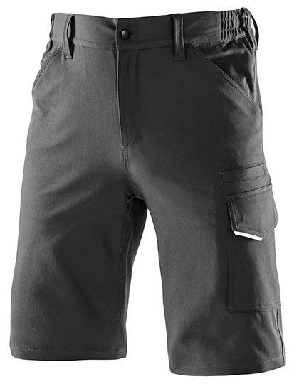 Spodnie Krótkie Slim Fit Poliester Twill Recykling Strecz RT520 - Black