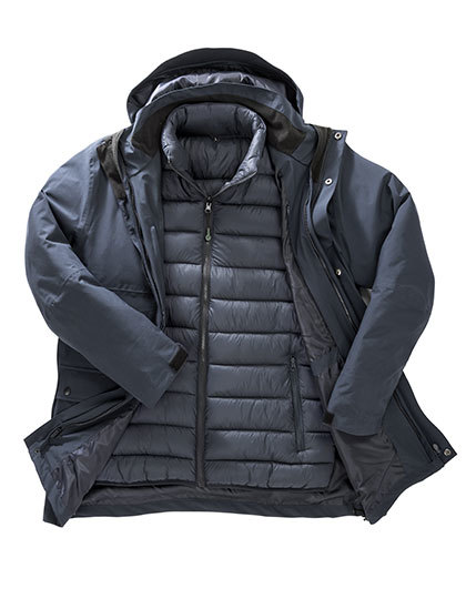 Kurtka 3w1 Ocieplana Wodoodporna Recykling RT920 - Navy