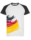 Koszulka Meska Raglanowa Poliester RY0324 - Germany Flag