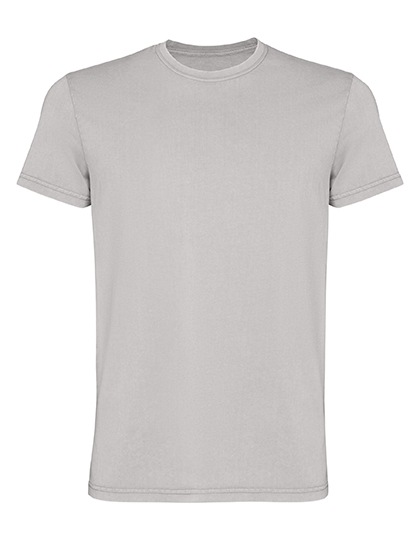 Koszulka Meska Krotki Rekaw Bawelna Czesana RY2200 - Stone Grey Washed 802