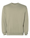 Bluza Unisex Okragly Dekolt Bawelna Frotte Prana Kwasem RY2203 - Light Khaki Washed 804