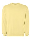 Bluza Unisex Okrągły Dekolt Bawełna Frotte Prana Kwasem RY2203 - Yellow Sweet Washed 801