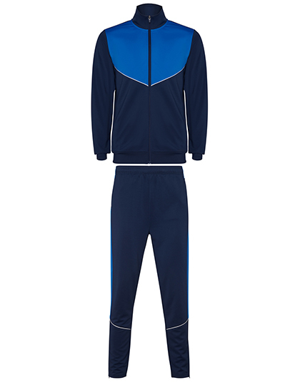 Dres Sportowy Slim Fit Interlock RY6402 - Navy Blue 55 & Royal Blue 05