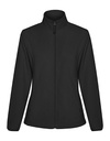 Kurtka Polarowa Damska z Wysokim Kolnierzem RY6415 - Black 02