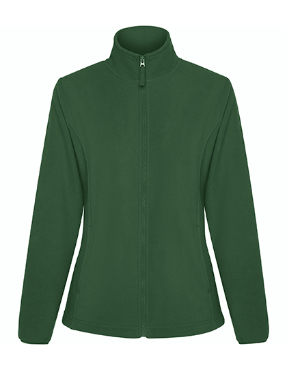 Kurtka Polarowa Damska z Wysokim Kolnierzem RY6415 - Bottle Green 56