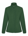 Kurtka Polarowa Damska z Wysokim Kolnierzem RY6415 - Bottle Green 56