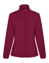 Kurtka Polarowa Damska z Wysokim Kołnierzem RY6415 - Garnet Red 57