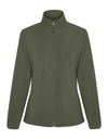 Kurtka Polarowa Damska z Wysokim Kolnierzem RY6415 - Pine Green 159