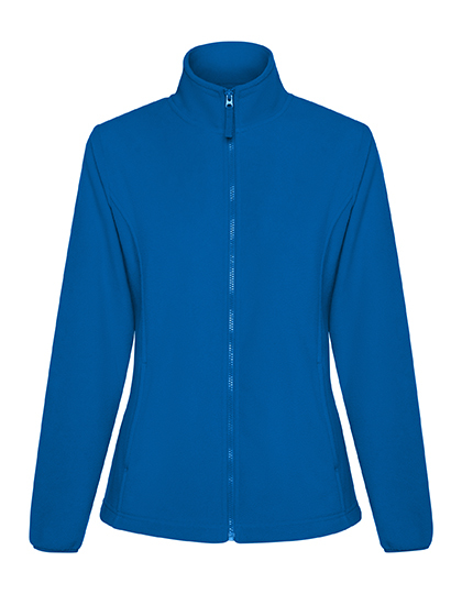 Kurtka Polarowa Damska z Wysokim Kolnierzem RY6415 - Royal Blue 05