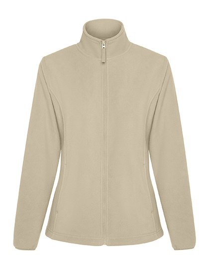 Kurtka Polarowa Damska z Wysokim Kołnierzem RY6415 - Sand 07