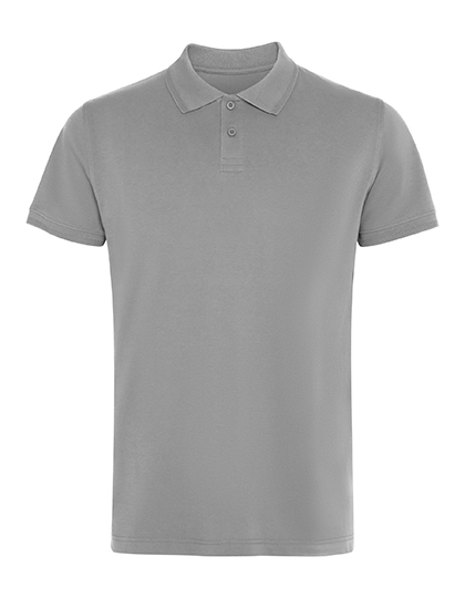Koszulka Polo Męska Pique Bawełna Elastan RY6441 - Heather Grey 58