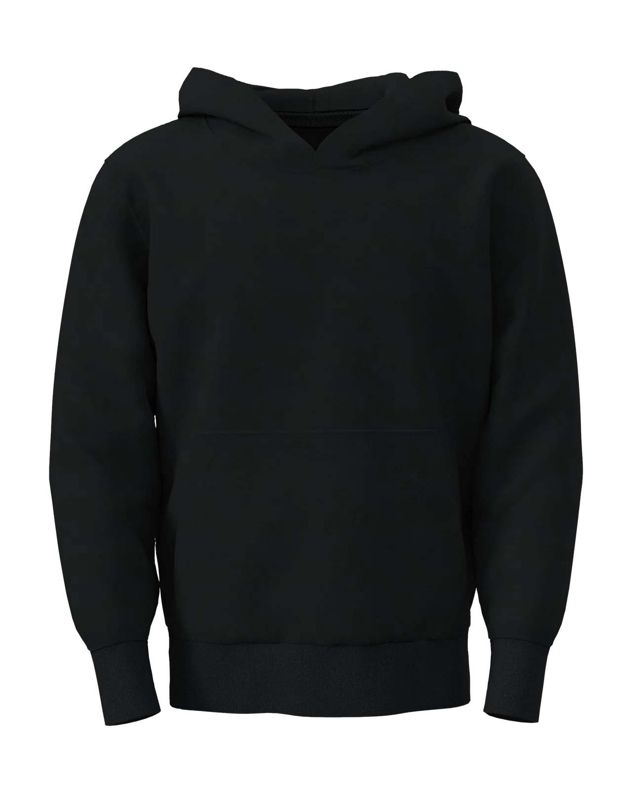 Bluza Klasyczna Z Kapturem Dwuwarstwowym S4470K - Black Opal