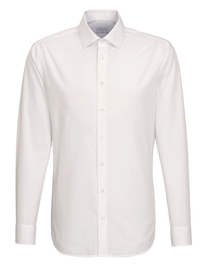 Koszula Meska Dopasowana Bawelniana Popelina SN021005 - White