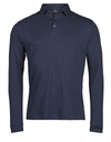 Koszulka Polo Meska Bawelniana Dlugi Rekaw TJ1442 - Navy