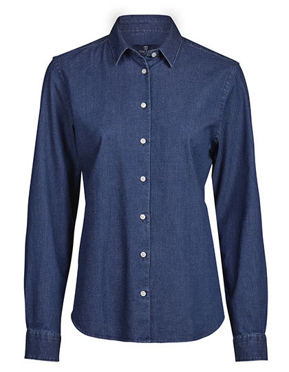 Koszula Damska Dopasowana Denimowa TJ4005 - Blue Denim