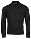 Koszulka Polo Męska Dopasowana Wełna Poliakryl TJ6002 - Black