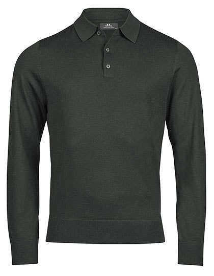 Koszulka Polo Meska Dopasowana Welna Poliakryl TJ6002 - Pine