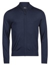 Sweter Rozpinany Dopasowany Welna Poliakryl TJ6012 - Navy