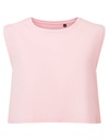 Tank Top Damski Przyciety Luzny Bawelna Organiczna TR119 - Light Pink