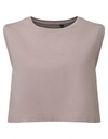 Tank Top Damski Przyciety Luzny Bawełna Organiczna TR119 - Stone