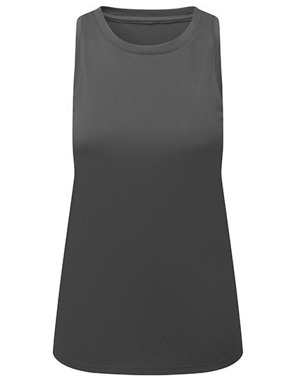 Koszulka Tank Top Odprowadzająca Wilgoć Poliester z Recyklingu TR516 - Charcoal