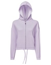 Bluza Damska Oversize Krotka Bawelniana Poliestrowa TR601 - Lilac