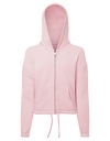 Bluza Oversize Krotka Bawelniana Poliestrowa TR61B - Light Pink