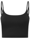 Biustonosz Sportowy Strecz Nylon z Recyklingu TR650 - Black