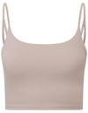 Biustonosz Sportowy Strecz Nylon z Recyklingu TR650 - Stone
