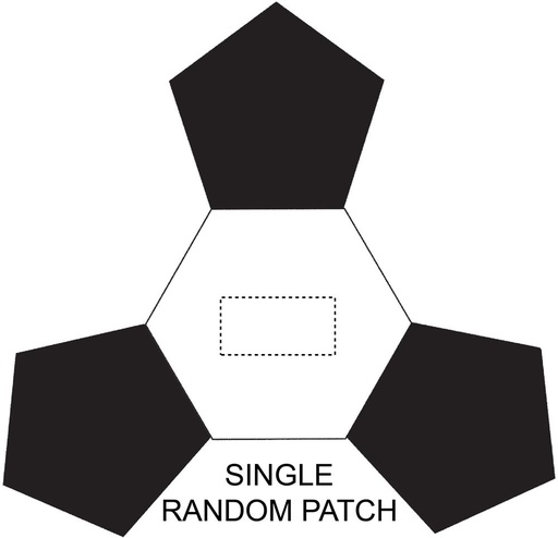 Miejsce znakowania: SINGLE RANDOM PATCH (do 40 x 20 mm)