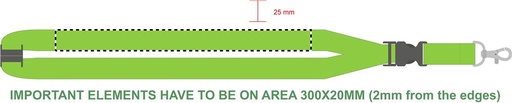 Miejsce znakowania: FRONT STR ON WHITE (do 300 x 25 mm)