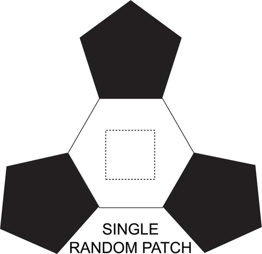 Miejsce znakowania: SINGLE RANDOM PATCH (do 20 x 20 mm)