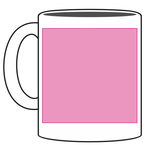 Umiejscowienie znakowania na kubku: Front (do 80 x 80 mm)