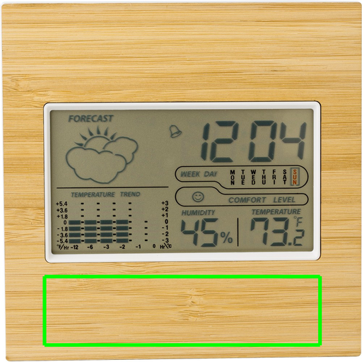 Pozycja nadruku: Przód Dół (100 × 25 mm)