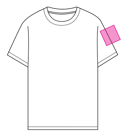 Umiejscowienie znakowania: Rękaw lewy (do 80 x 80 mm)